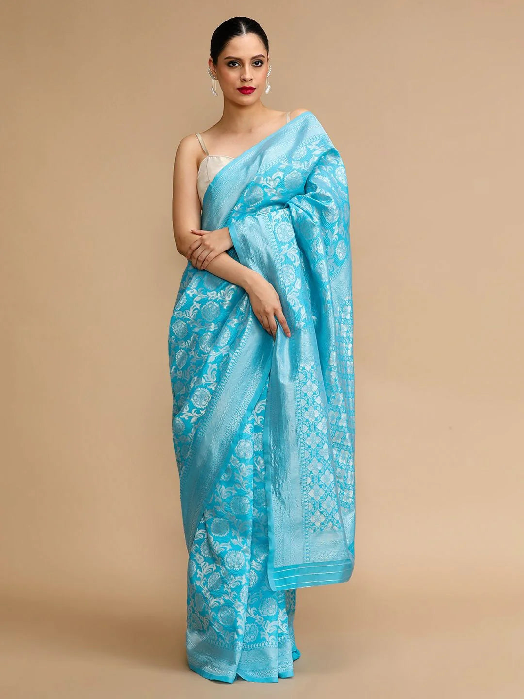Woven Design Organza Saree