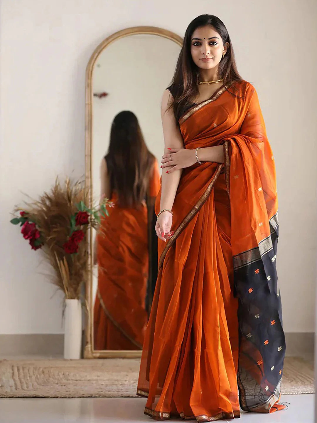 Woven Design Organza Saree